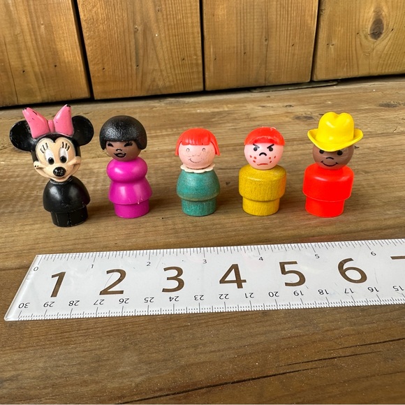 Vintage Fisher Price Little People Toy Figures Mixed Lot of 5 - Picture 2 of 6
